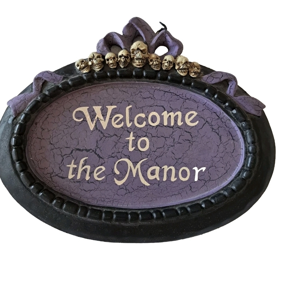 Halloween Sign Welcome To The Manor